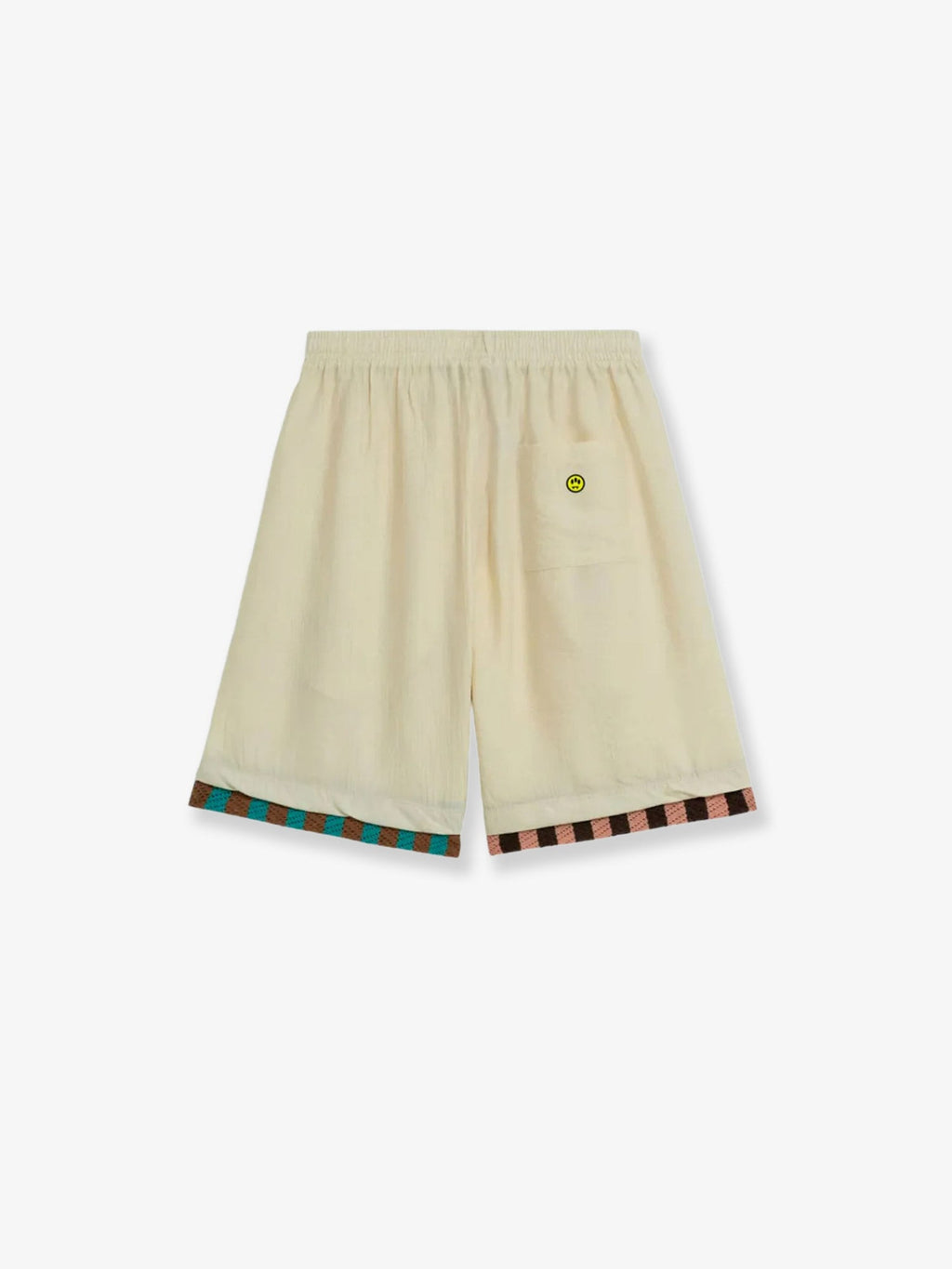 Barrow Viscose Blend Bermuda Shorts With Logo Print