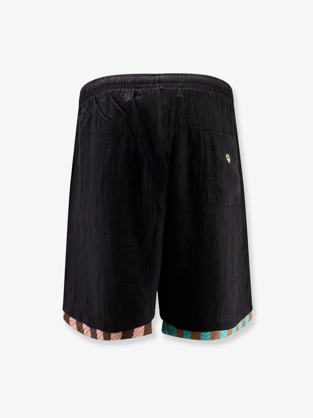 Barrow Viscose Blend Bermuda Shorts With Logo Print