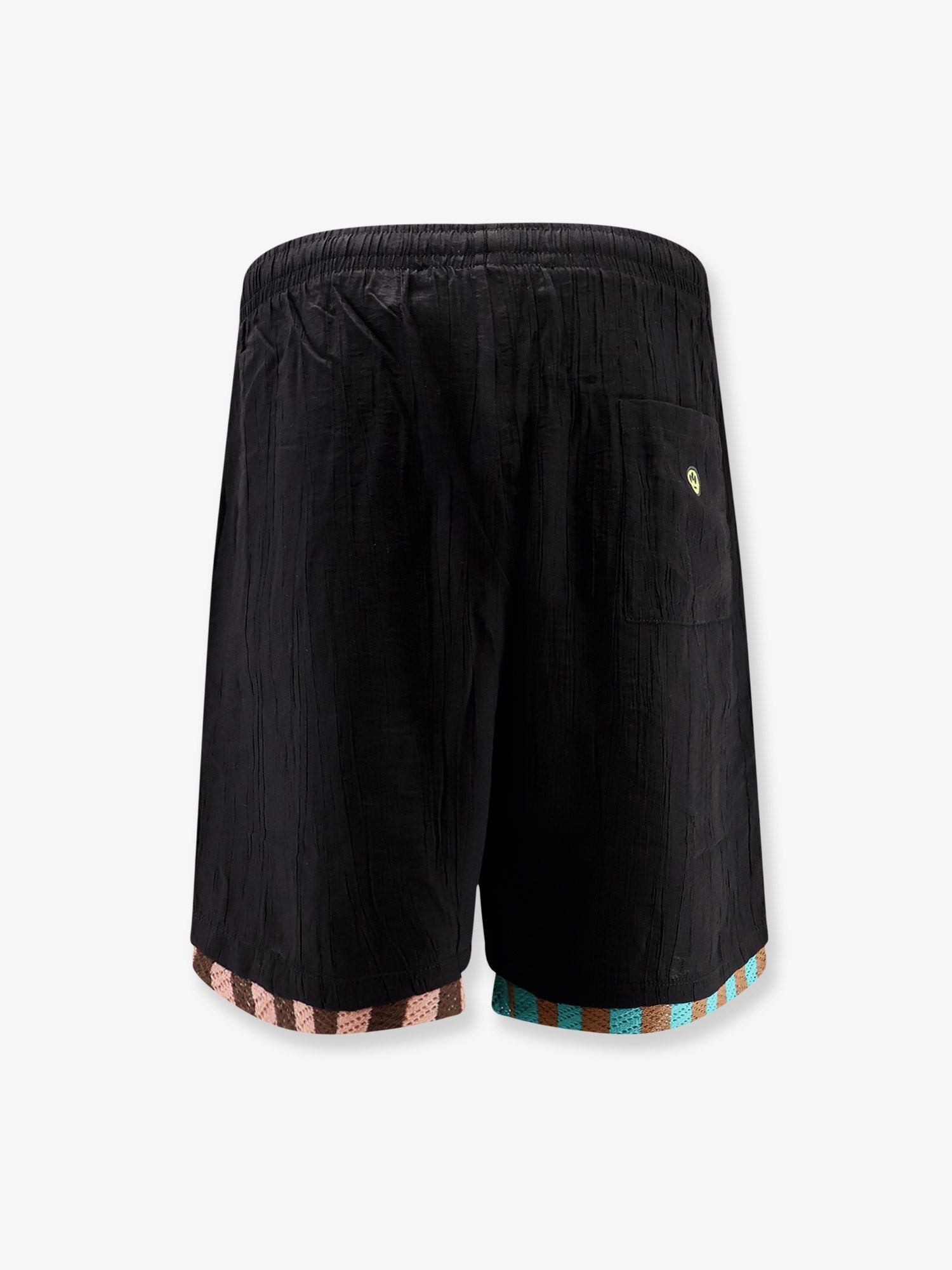 Barrow Viscose Blend Bermuda Shorts With Logo Print