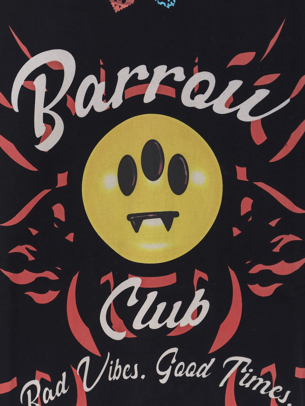 Barrow Cotton T-Shirt With Multicolor Front Print
