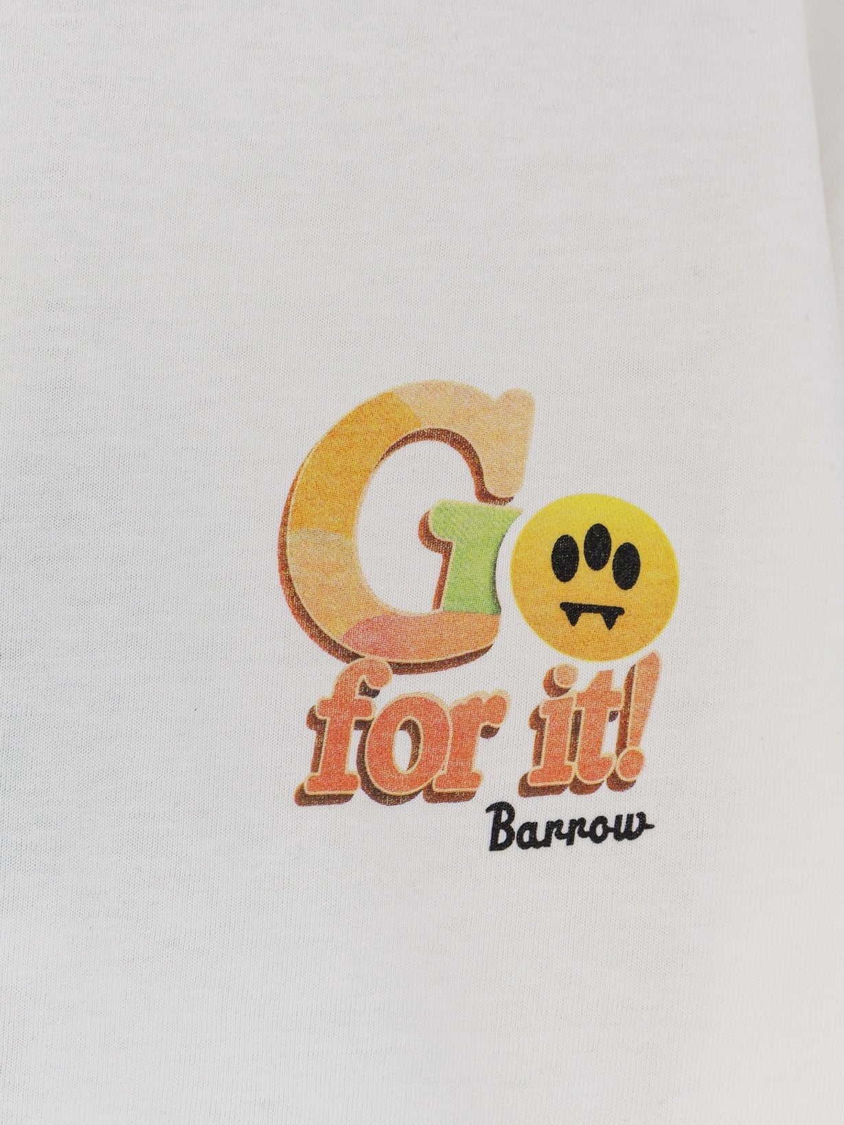Barrow Cotton T-Shirt With Print On The Front