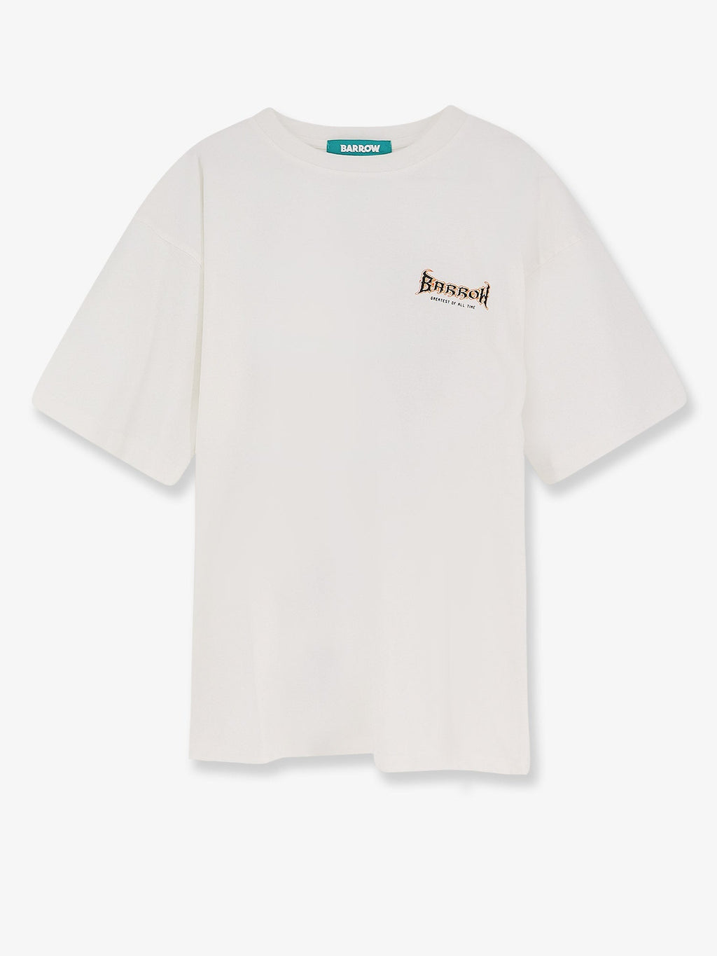 Barrow Cotton T-Shirt With Multicolored Logo On The Back
