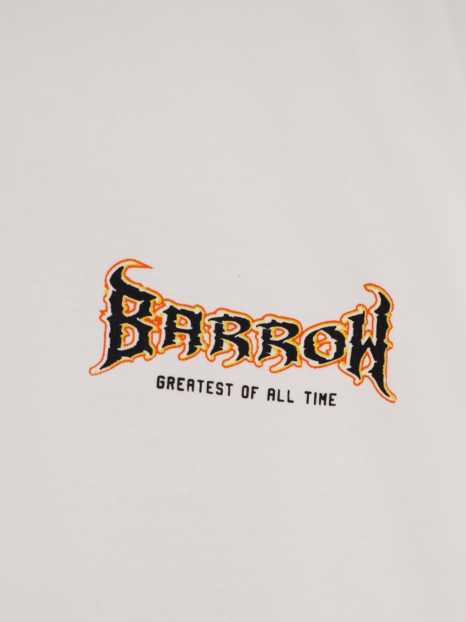 Barrow Cotton T-Shirt With Multicolored Logo On The Back