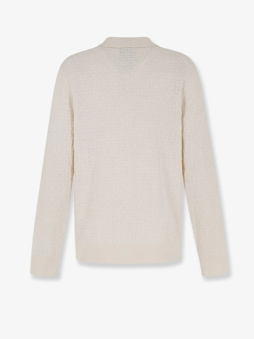 Boss Silk Sweater With Processing All-Over