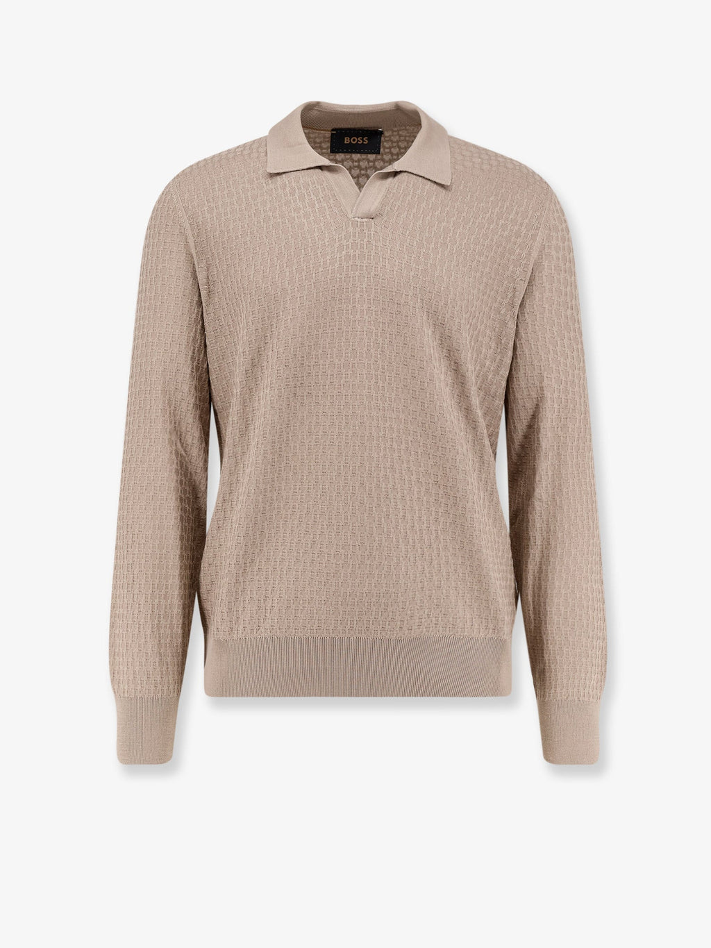 Boss Silk Sweater With All-Over Processing