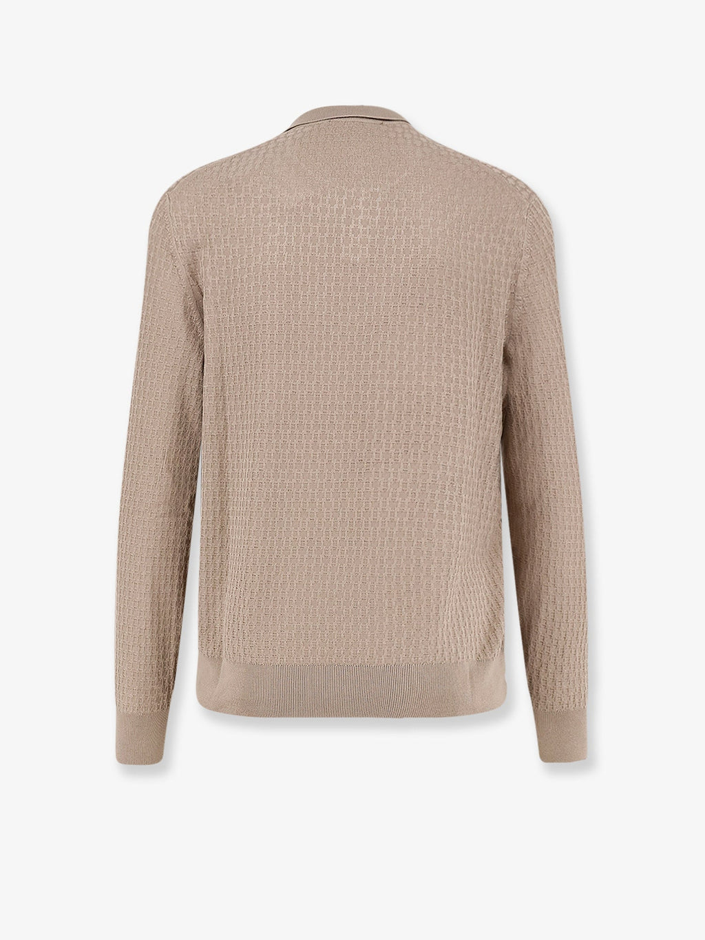 Boss Silk Sweater With All-Over Processing