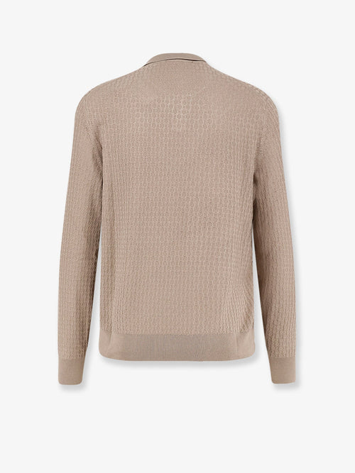 Boss Silk Sweater With All-Over Processing