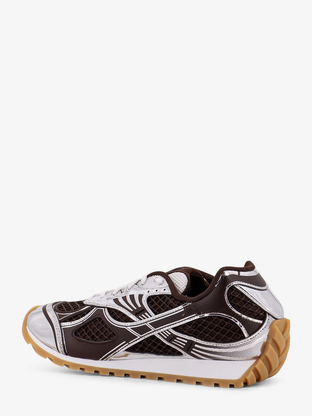 Bottega Veneta Orbit Mesh Sneakers With Rubber Inserts