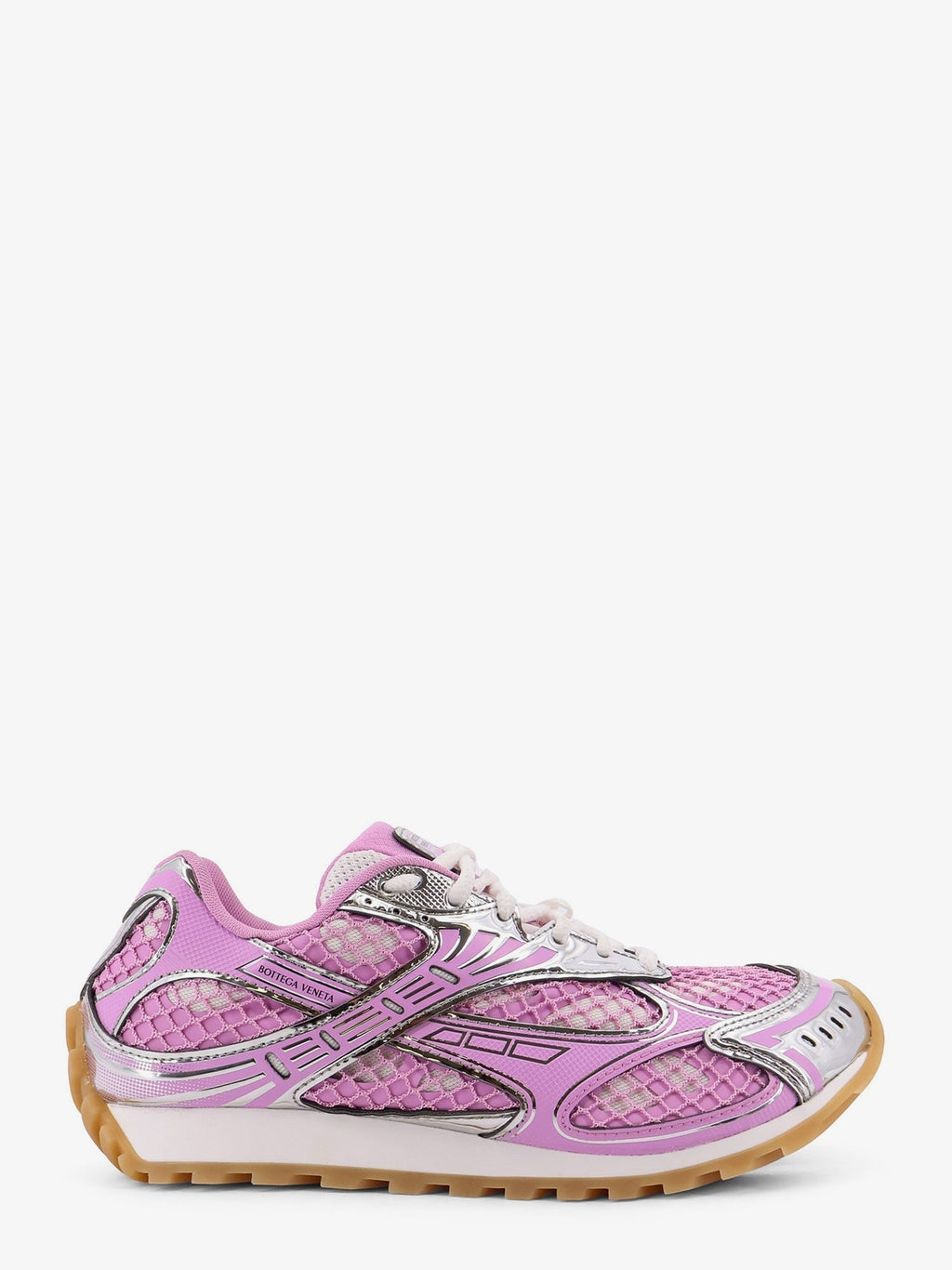 Bottega Veneta Orbit Mesh And Leather Sneakers