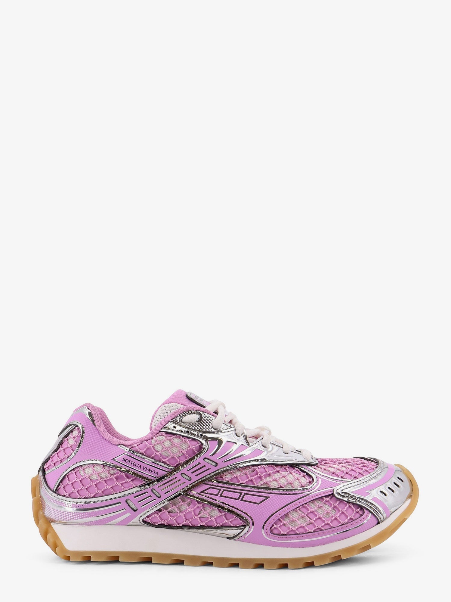 Bottega Veneta Orbit Mesh And Leather Sneakers