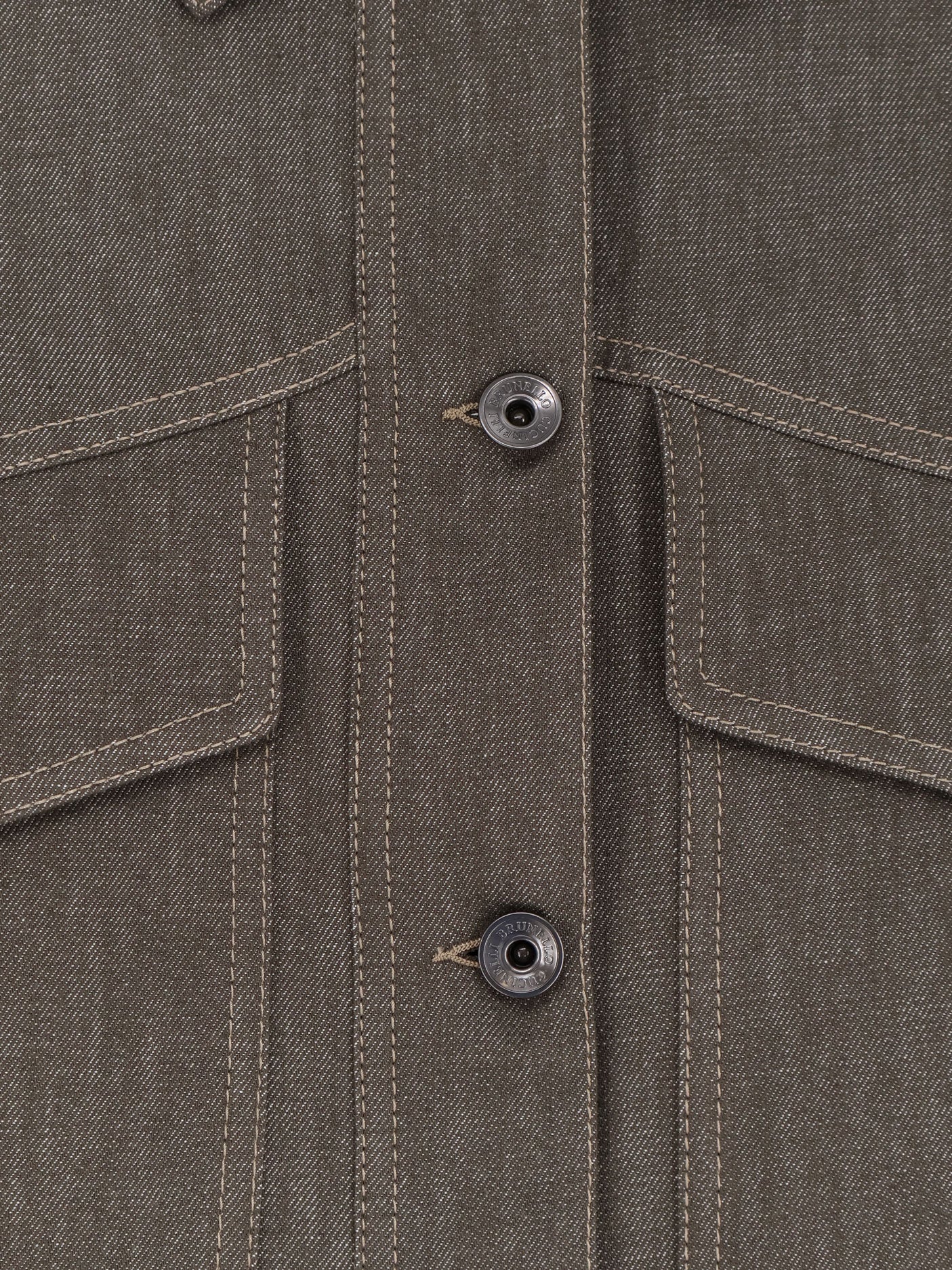 Brunello Cucinelli Grey Denim Jacket