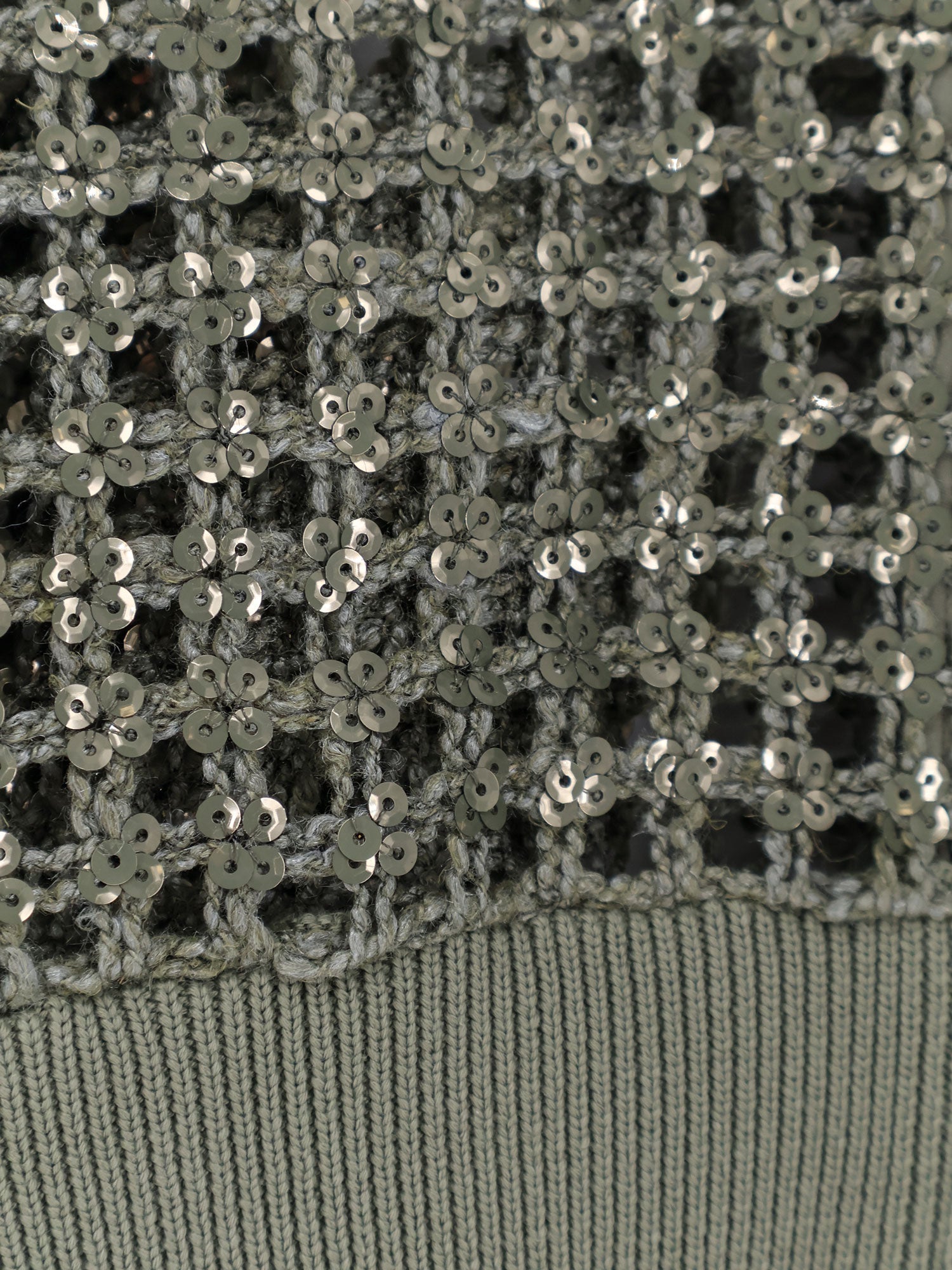 Brunello Cucinelli Dazzling Net Embroidery Silk And Linen Cardigan