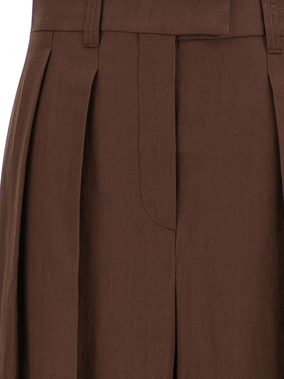 Brunello Cucinelli Viscose And Linen Trousers