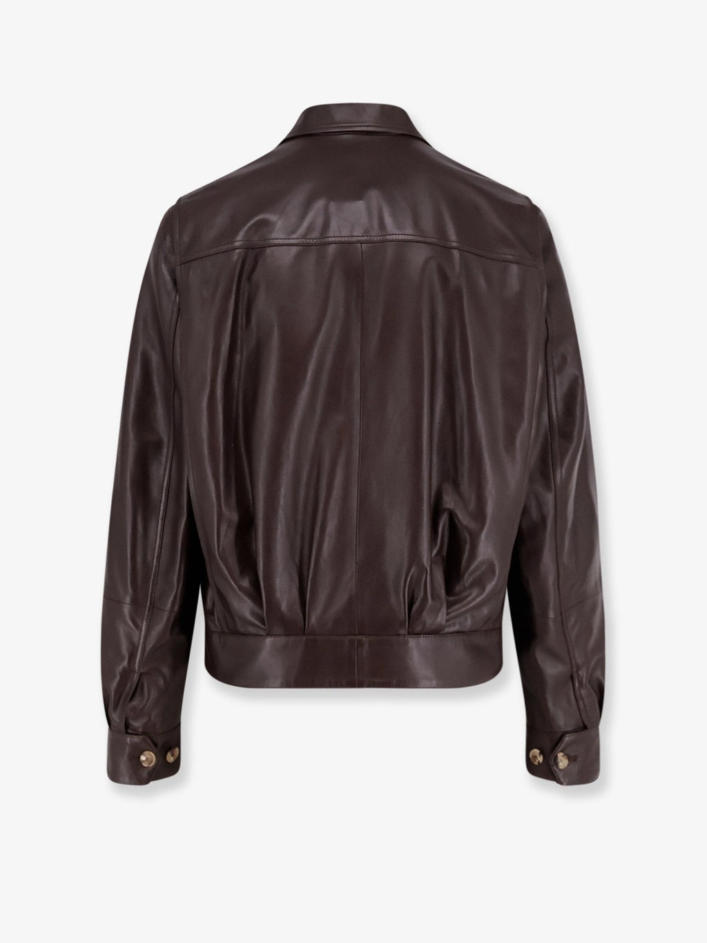 Brunello Cucinelli Leather Jacket With Pockets