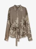 Brunello Cucinelli Silk Shirt With Belt