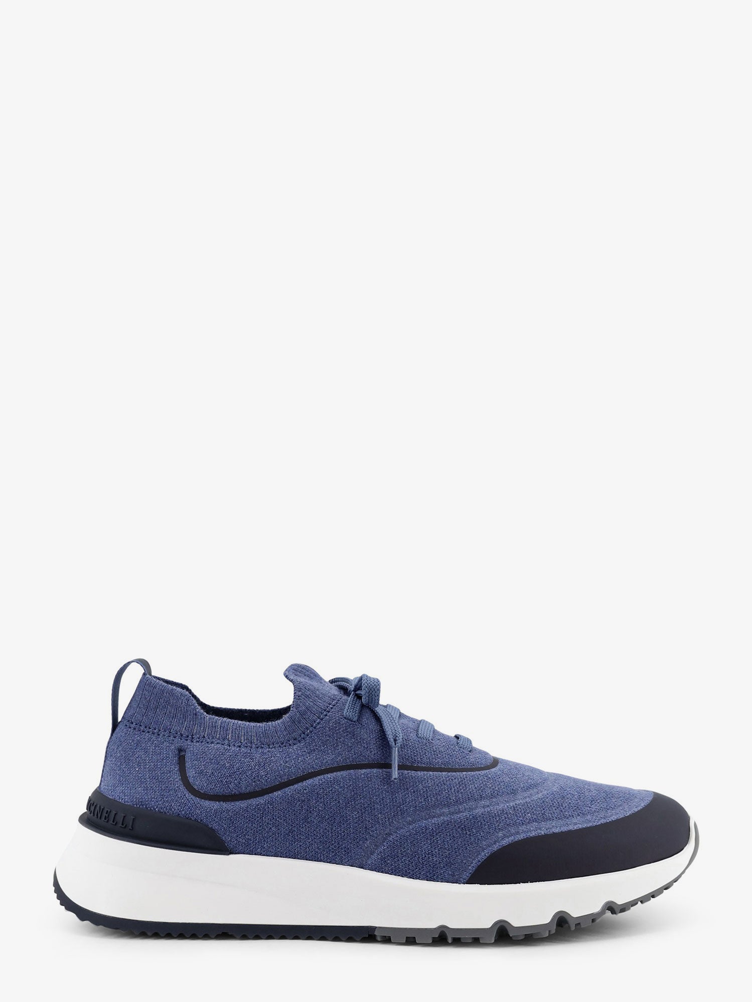 Brunello Cucinelli Fabric Sneakers With Embossed Logo On The Back