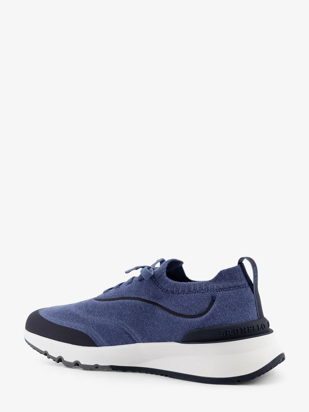 Brunello Cucinelli Fabric Sneakers With Embossed Logo On The Back