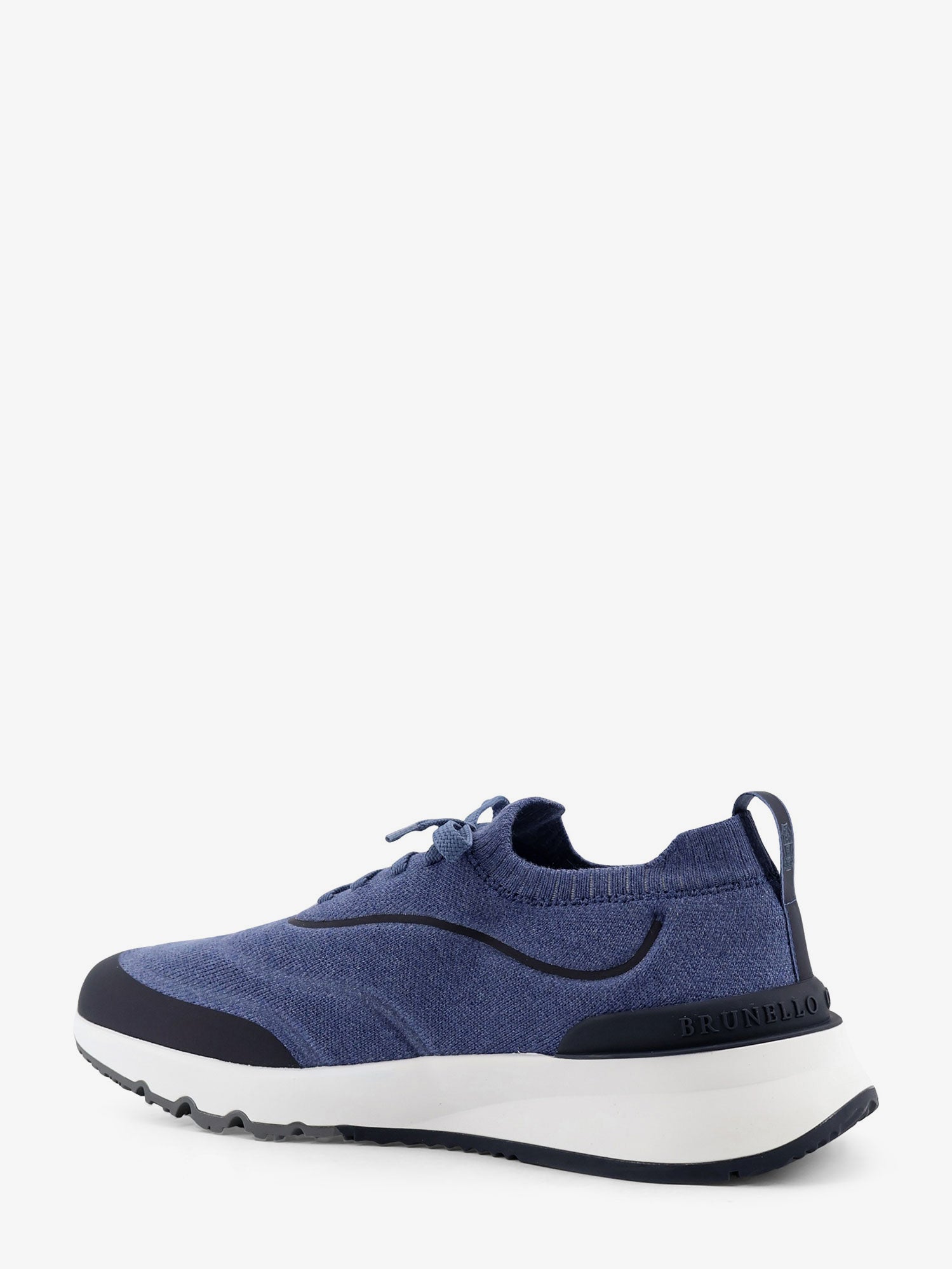 Brunello Cucinelli Fabric Sneakers With Embossed Logo On The Back