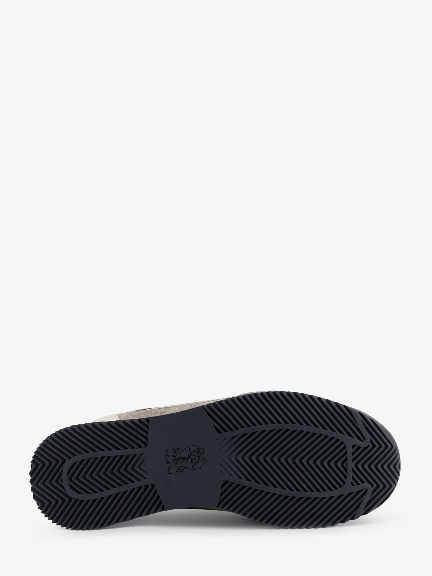 Brunello Cucinelli Leather Sneakers With Suede Inserts