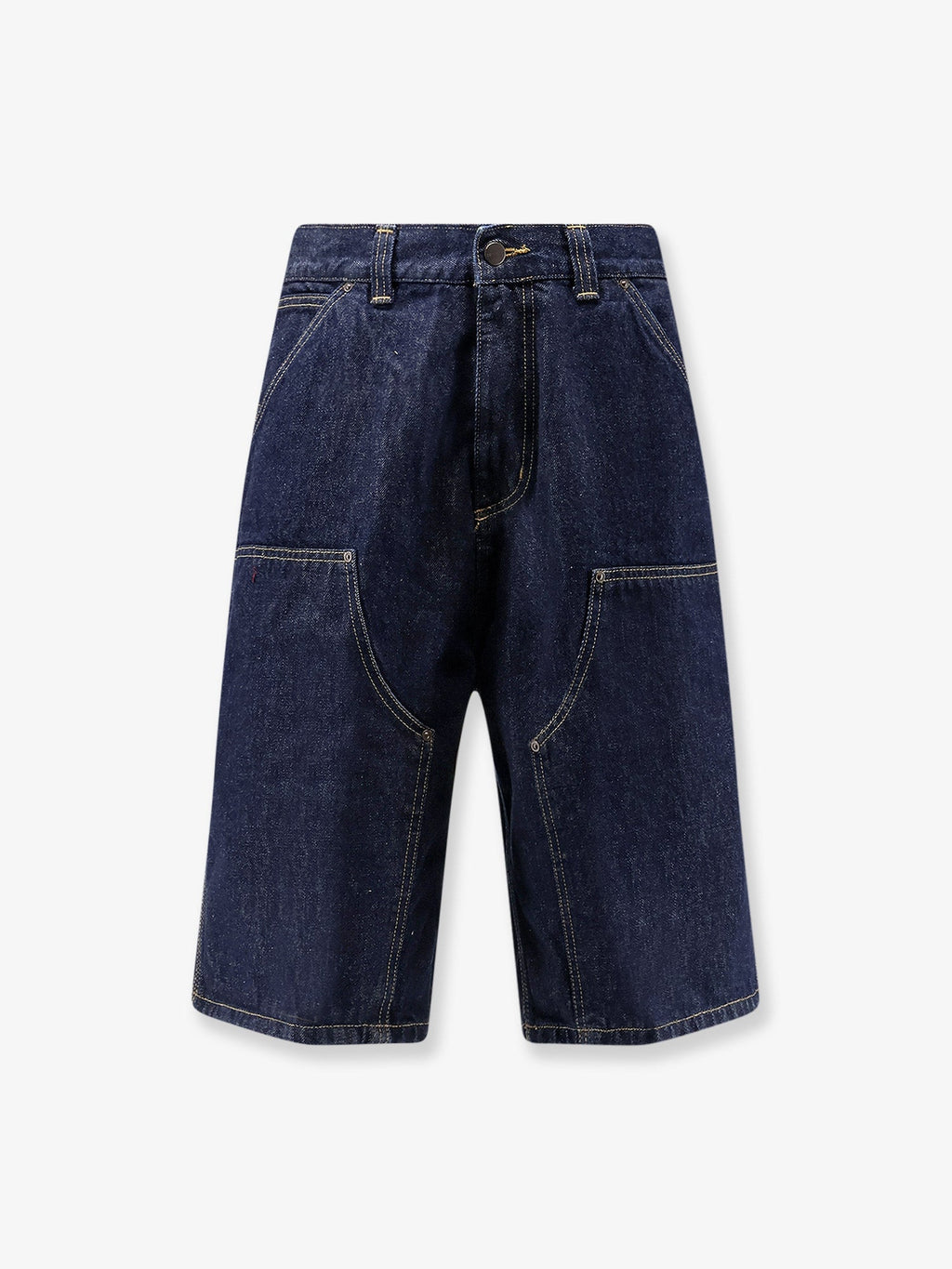 Carhartt Wip Og Double Knee Blue Denim Shorts