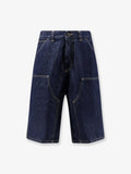 Carhartt Wip Og Double Knee Blue Denim Shorts