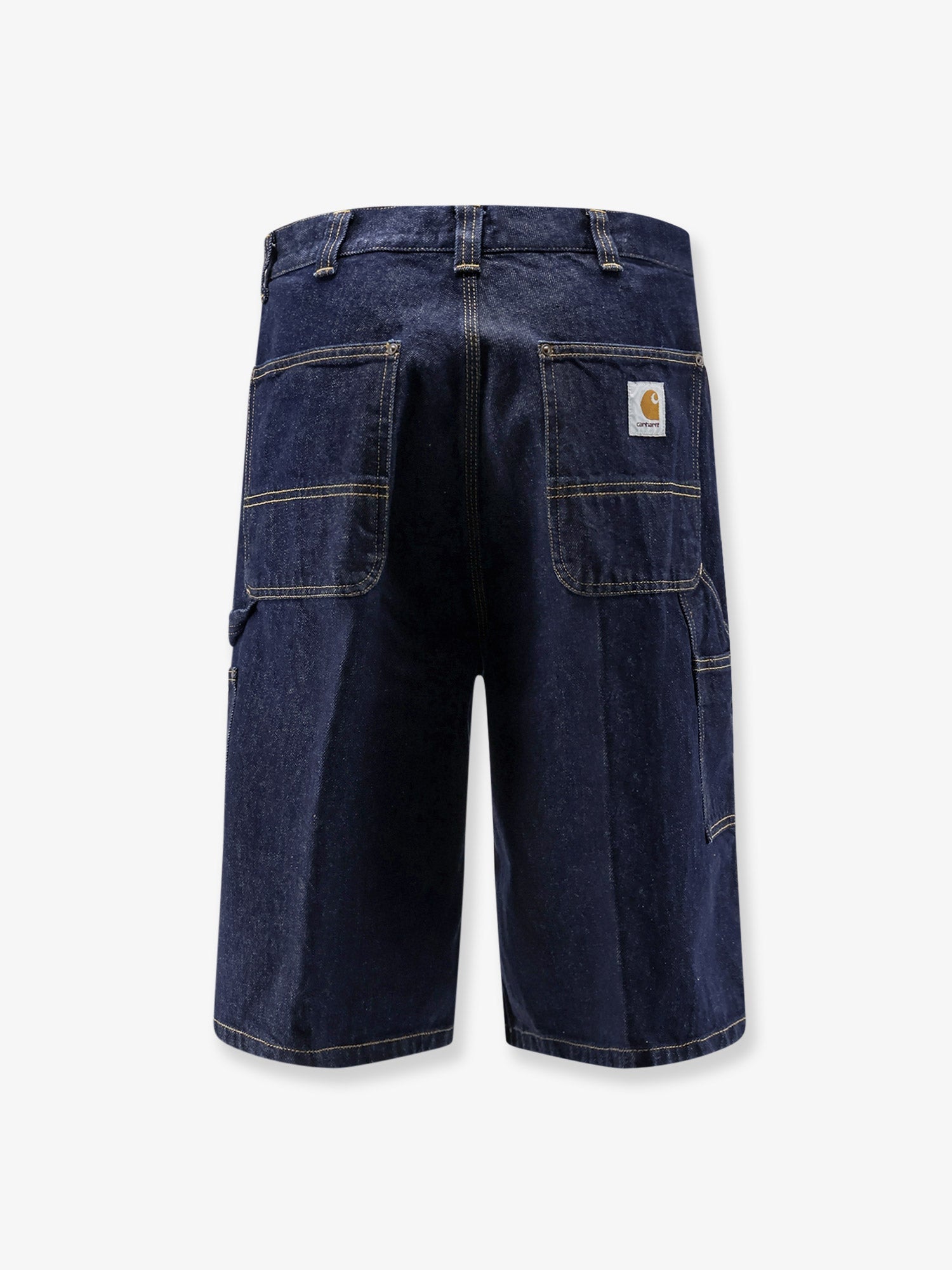 Carhartt Wip Og Double Knee Blue Denim Shorts