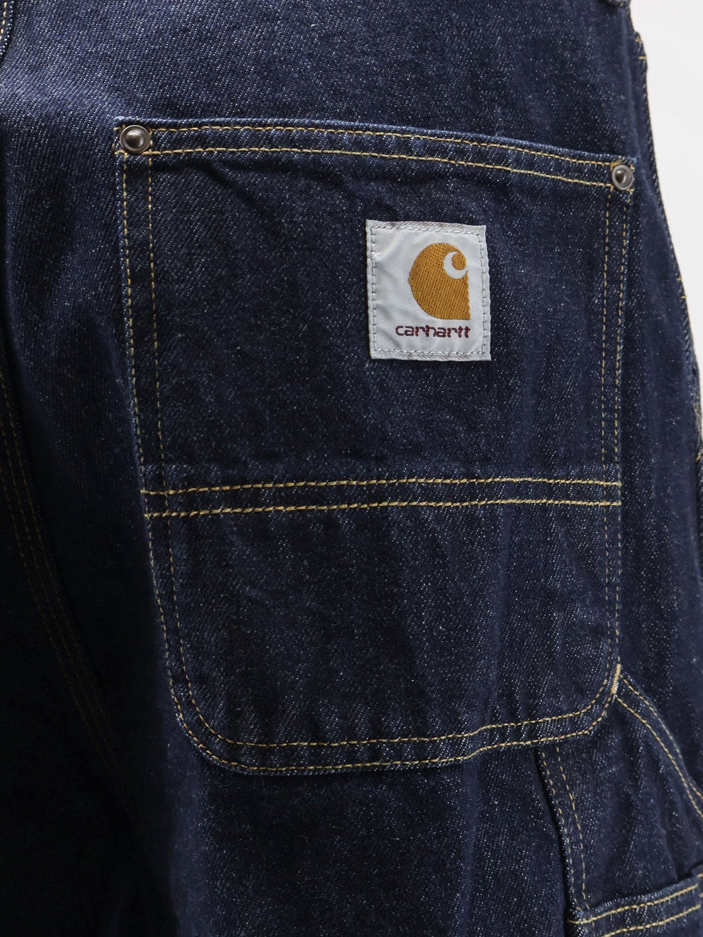 Carhartt Wip Og Double Knee Blue Denim Shorts