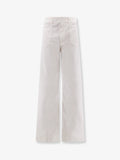 Celine Cotton Trousers With Triomphe Embroidery
