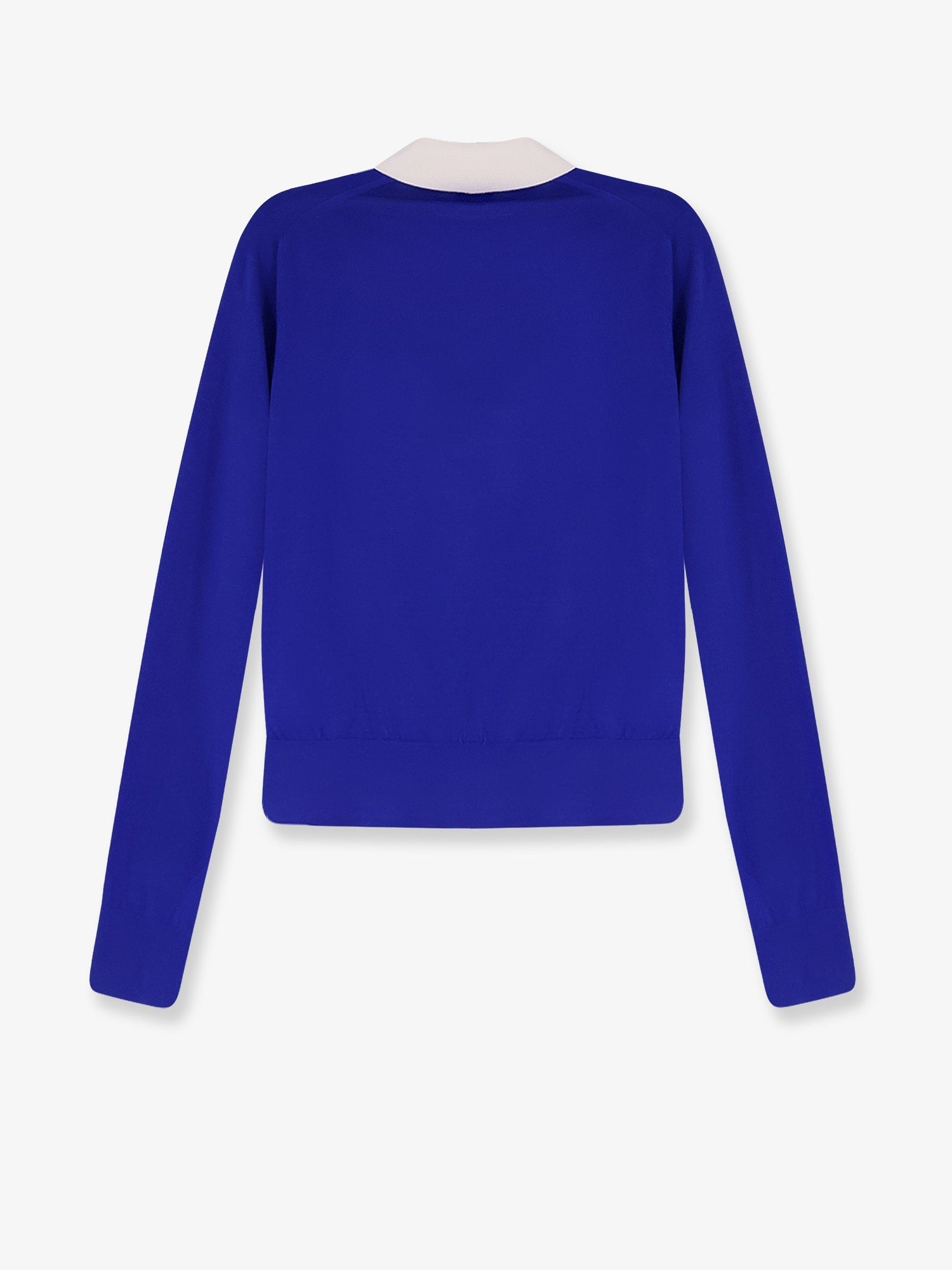 Celine Cashmere And Silk Polo Shirt With Logo Embroidery On The Front