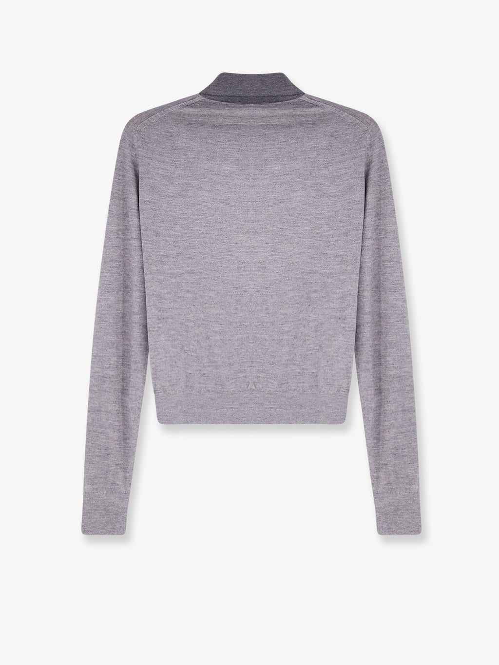 Celine Cashmere And Silk Polo Shirt With Embroidery Logo On The Front