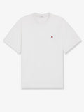 Celine Cotton T-Shirt With Logo Embroidery