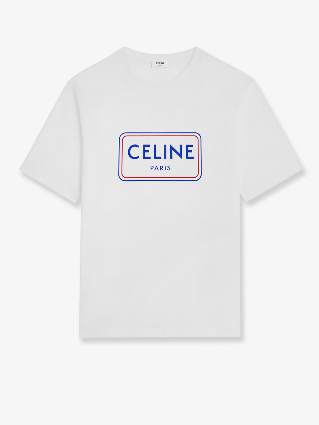 Celine Cotton T-Shirt With Logo Print