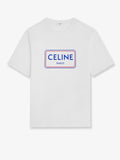 Celine Cotton T-Shirt With Logo Print