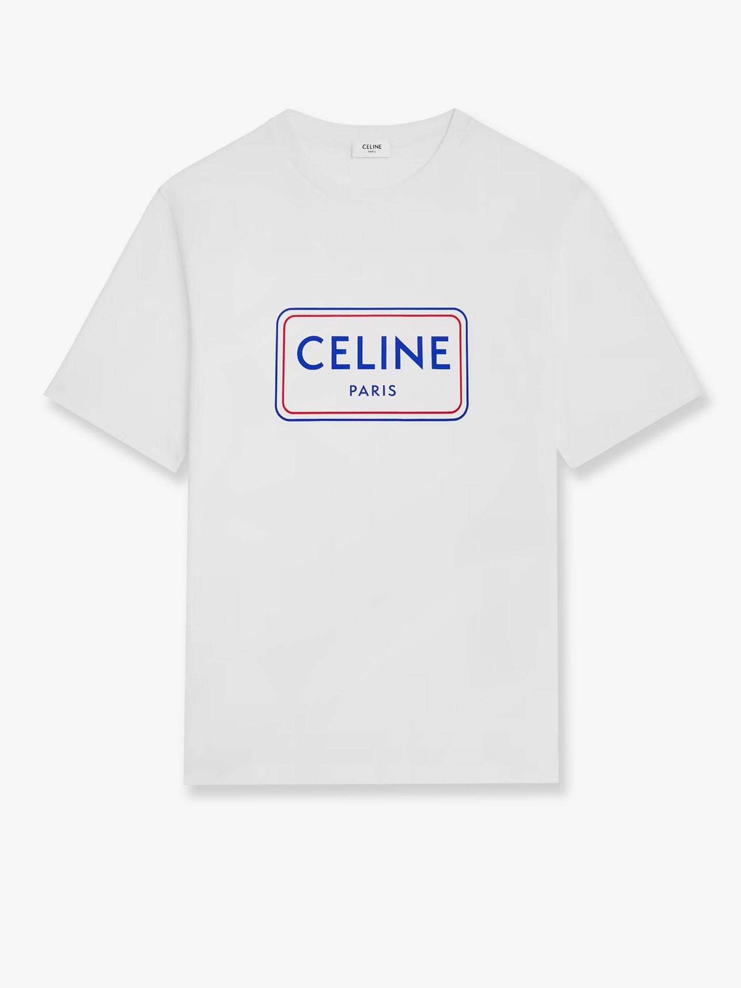 Celine Cotton T-Shirt With Logo Print