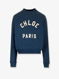 Chloe' Cotton Sweatshirt With Logo