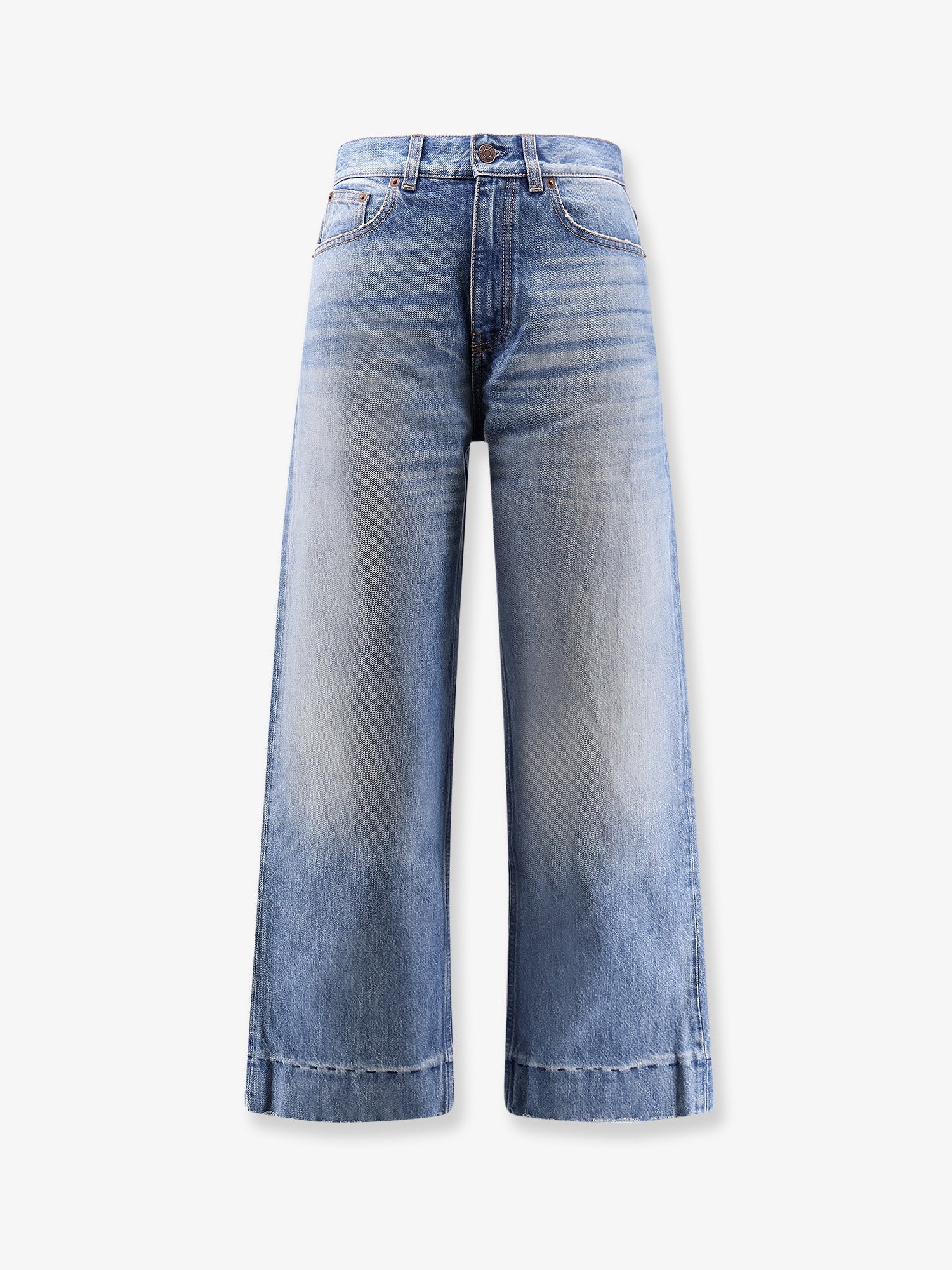 Chloe' Stone-Washed Denim Jeans