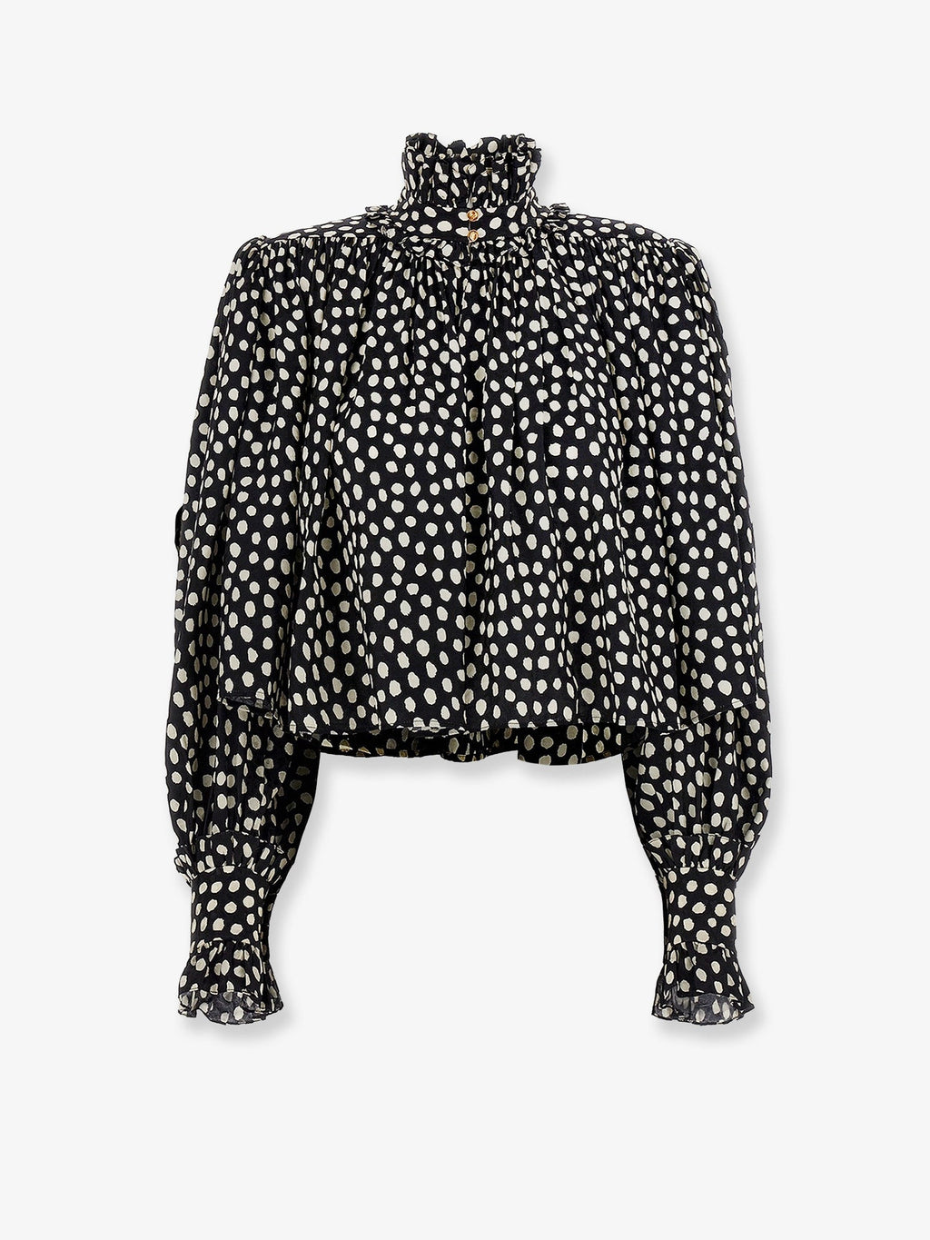 Chloe' Polka-Dots Silk Shirt