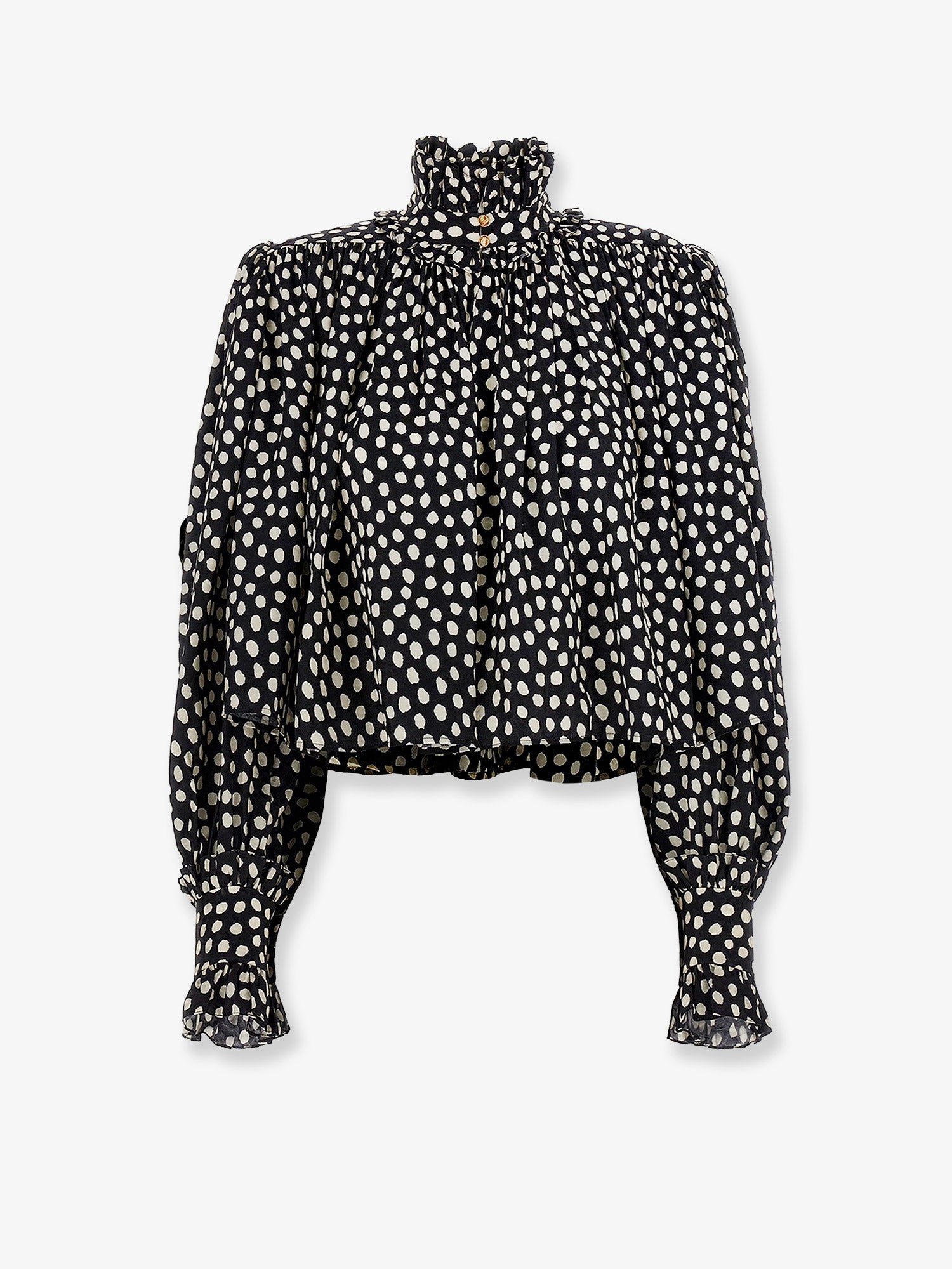 Chloe' Polka-Dots Silk Shirt