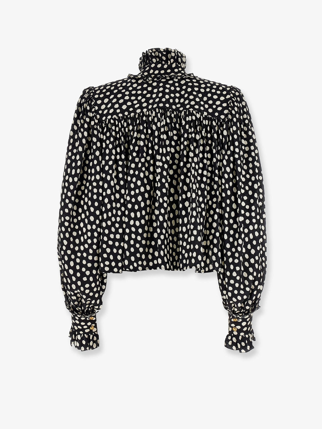 Chloe' Polka-Dots Silk Shirt