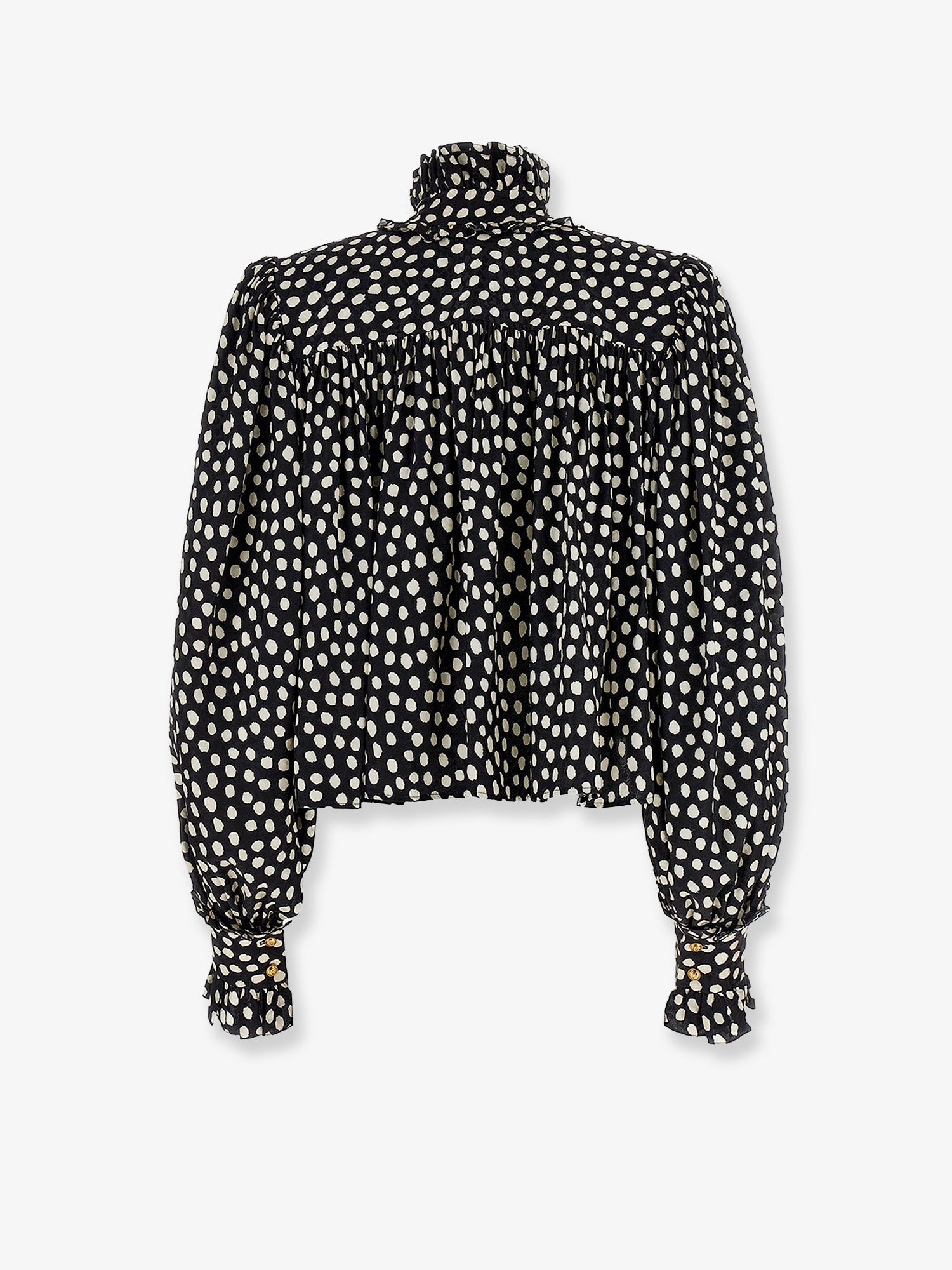 Chloe' Polka-Dots Silk Shirt