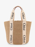 Chloe' Woody Raffia Shoulder Bag