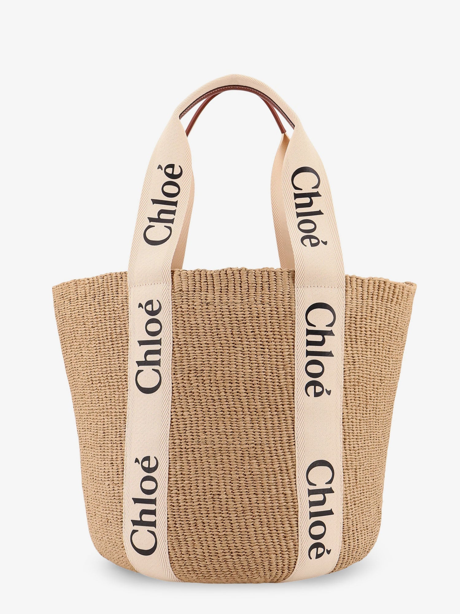 Chloe' Woody Raffia Shoulder Bag