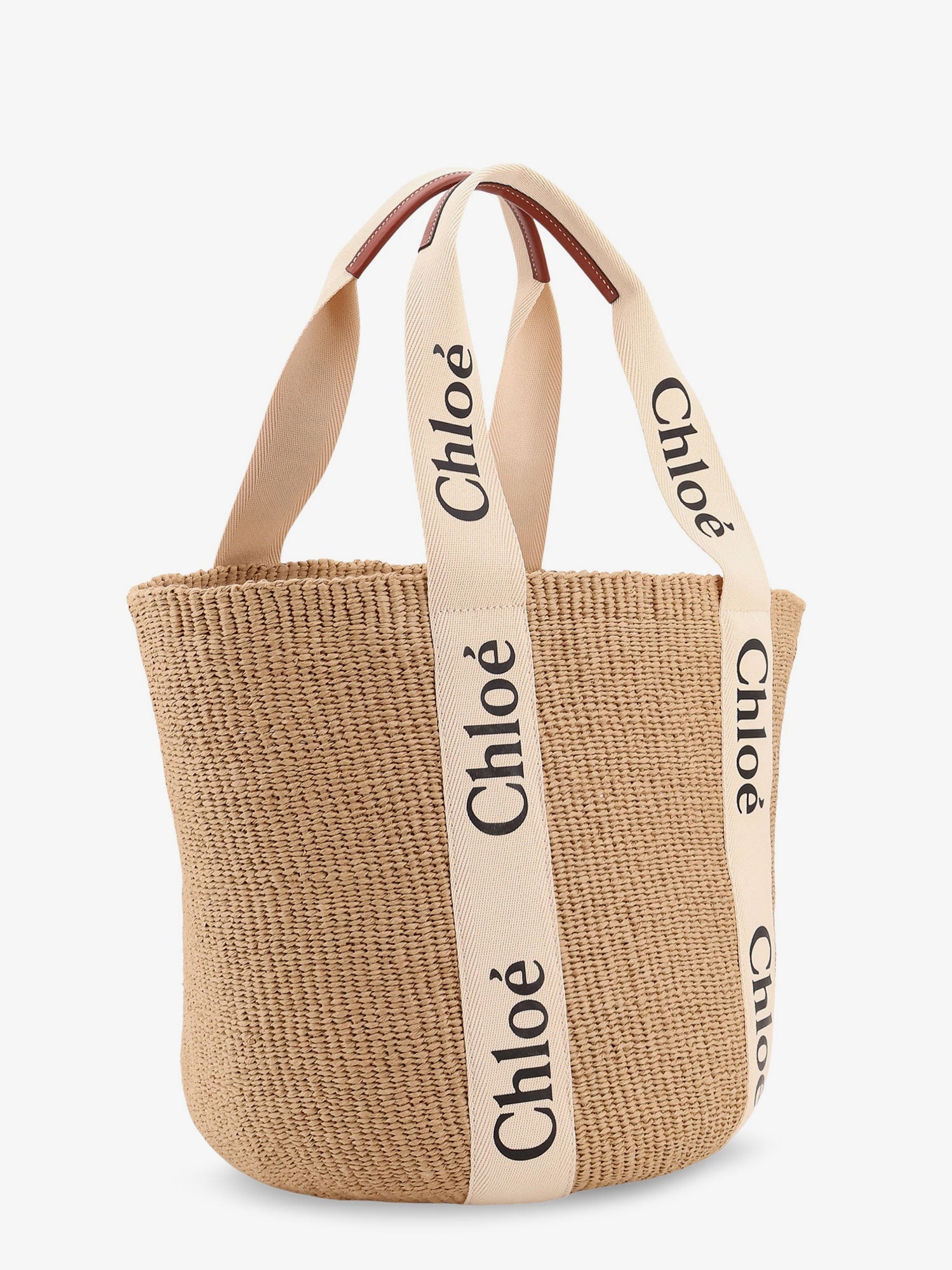 Chloe' Woody Raffia Shoulder Bag
