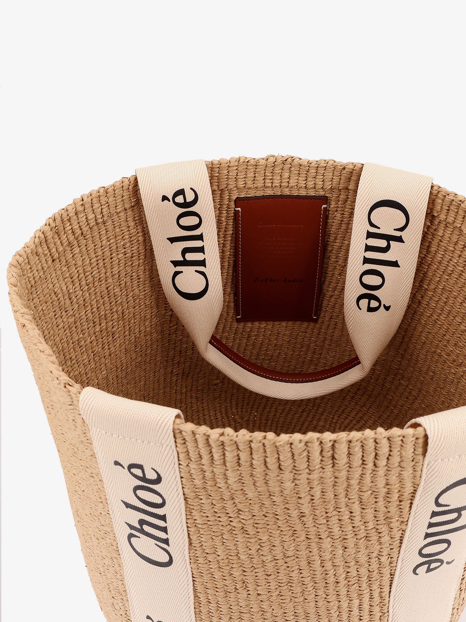 Chloe' Woody Raffia Shoulder Bag