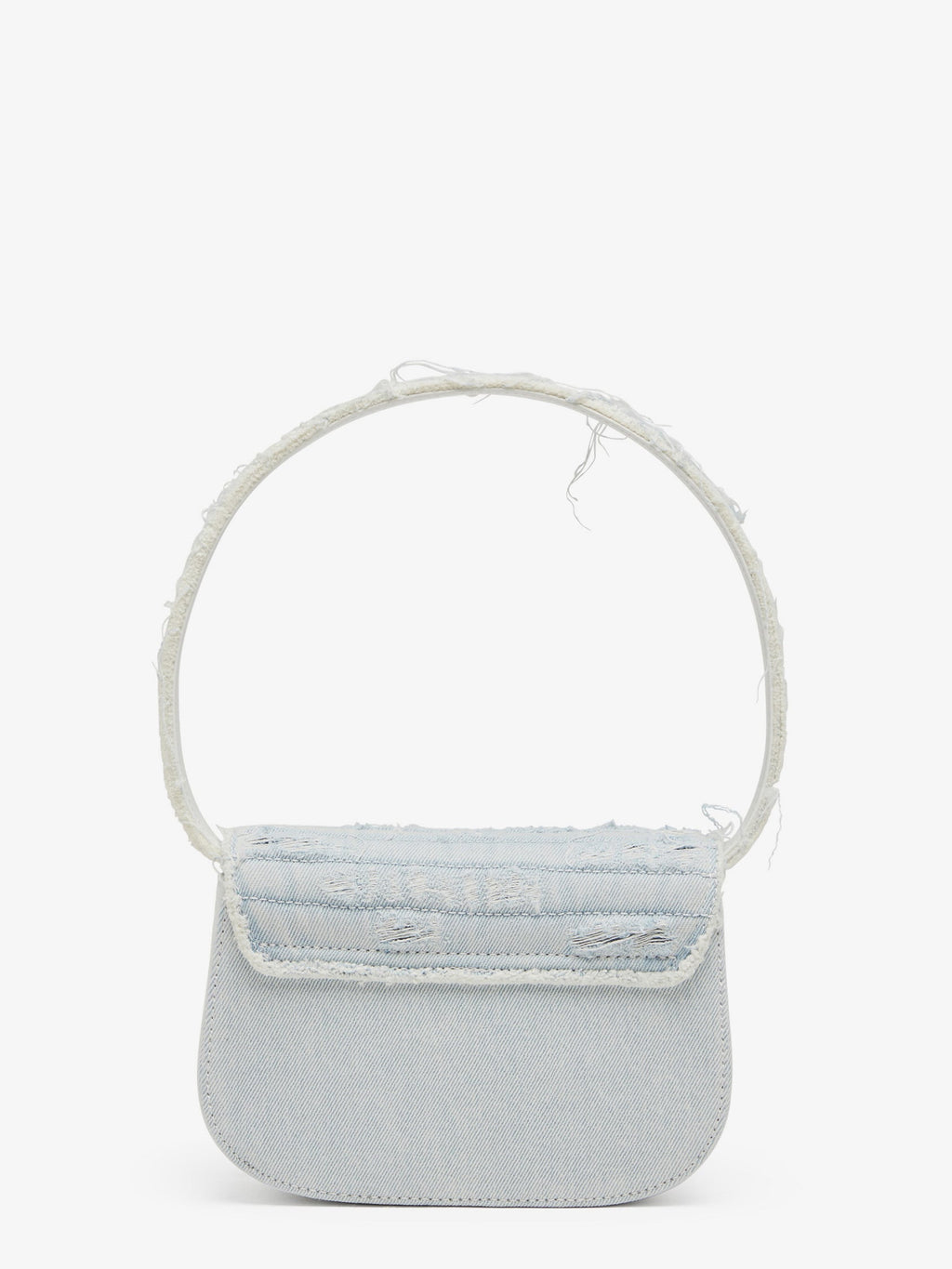 Diesel 1Dr Denim Shoulder Bag With Rhinestone D Logo