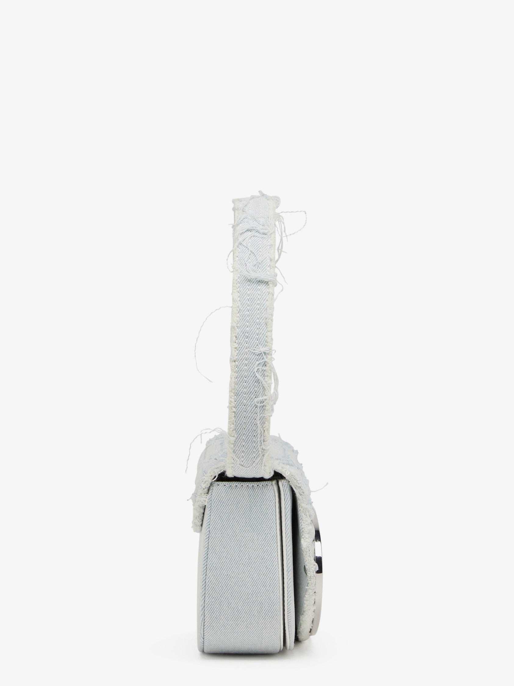Diesel 1Dr Denim Shoulder Bag With Rhinestone D Logo
