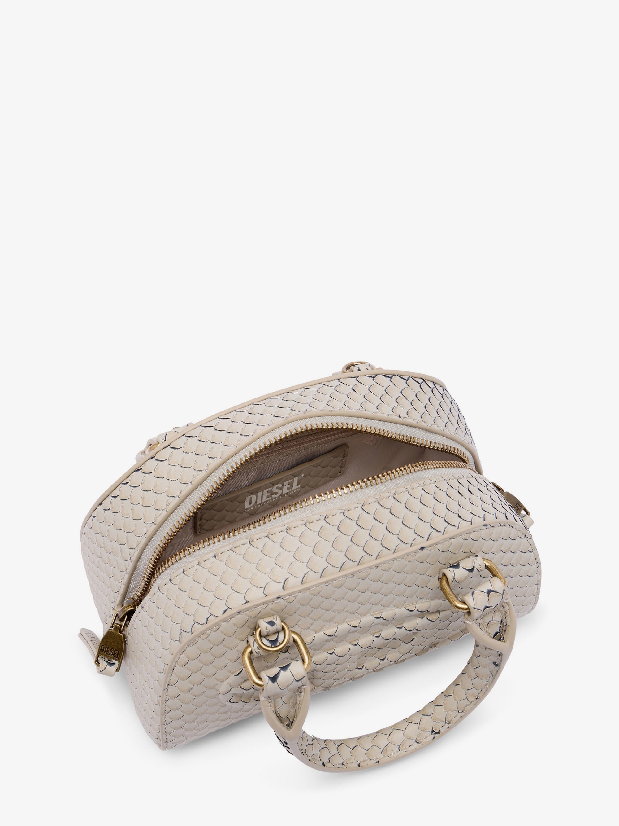 Diesel 1Dr Dome Python Leather Crossbody Bag