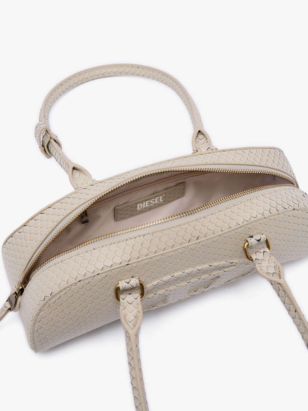 Diesel 1Dr Python-Effect Leather Shoulder Bag