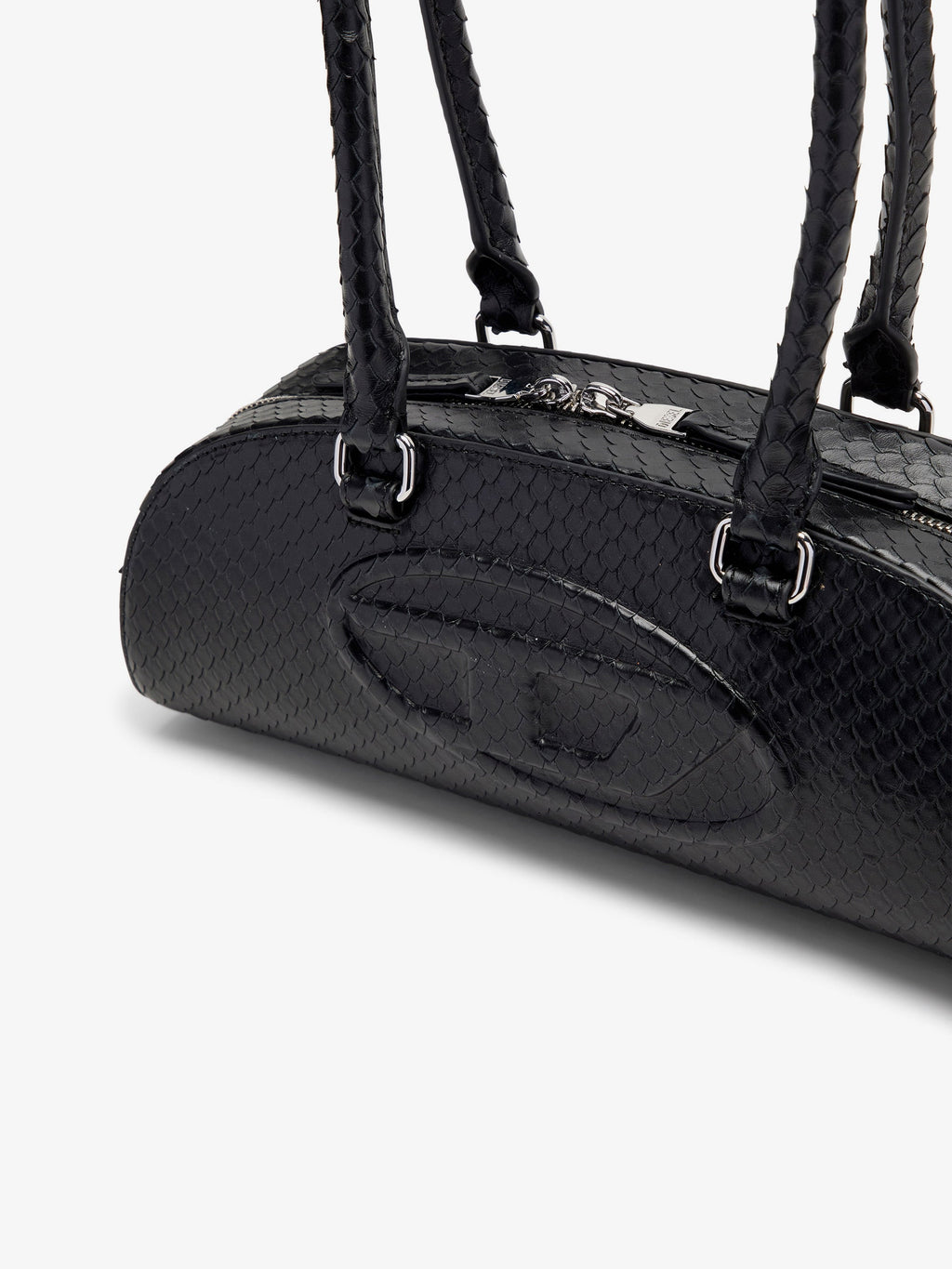 Diesel 1Dr Python Effect Leather Shoulder Bag