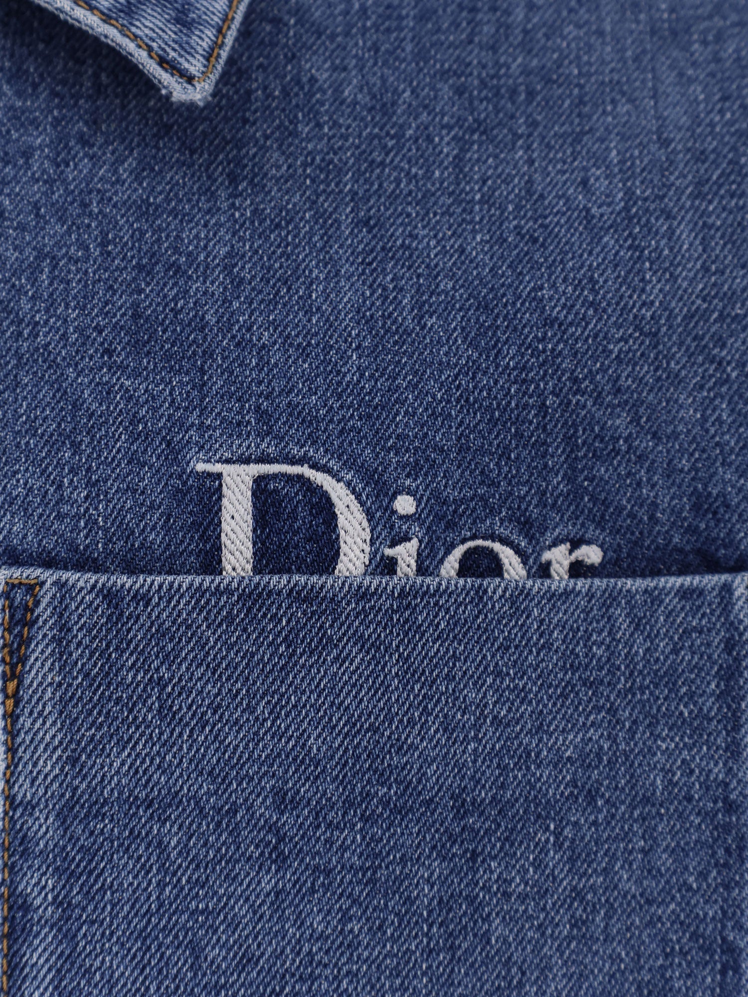 Dior Denim Jacket With Dior Embroidery
